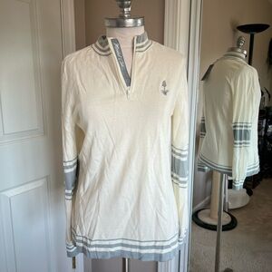 Levelwear Campus white knit pull over women’s -Small